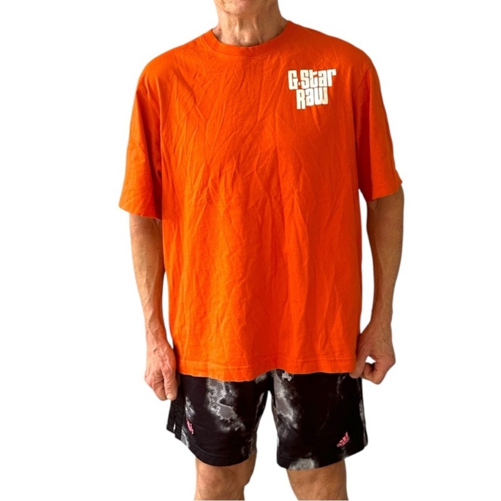 G-Star Bold Orange Short Sleeve Tee - Picture 3 of 13
